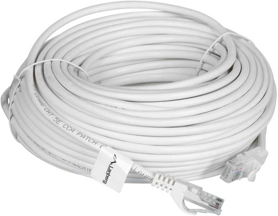 LANBERG patchcord kat.5e 30m baltas