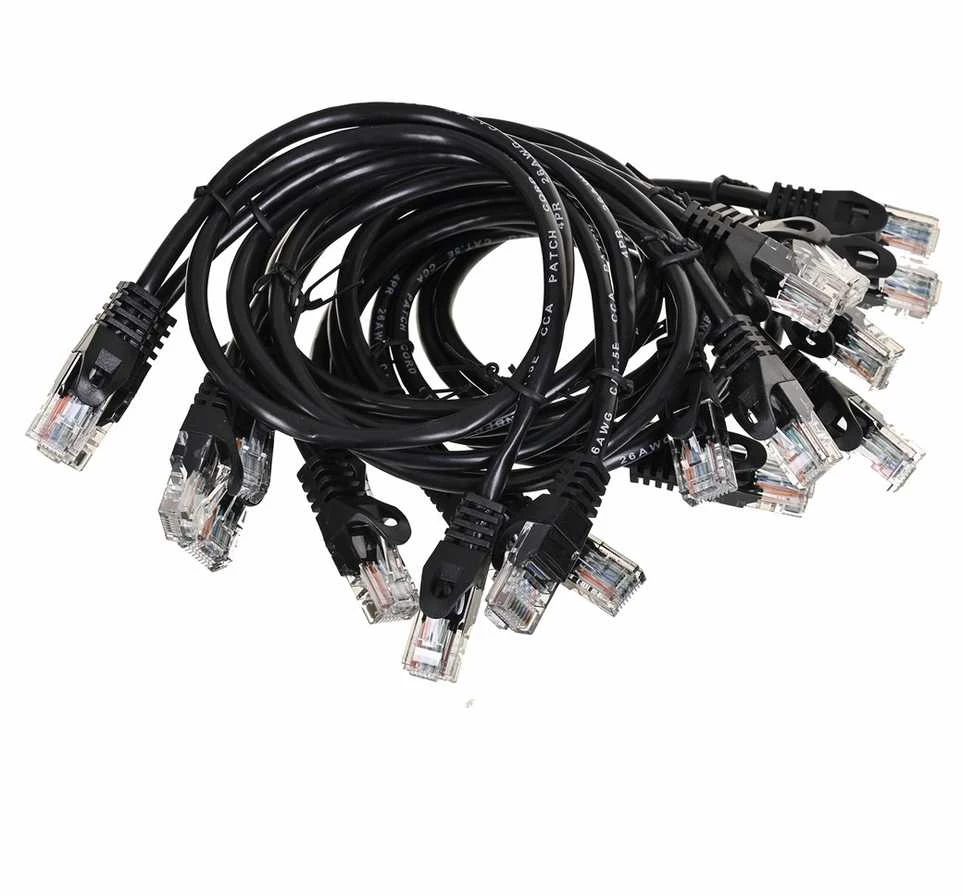 Lanberg PCU5-20CC-0025-BK tinklo kabelis Juodas 0,25 m Cat5e U/UTP (UTP)