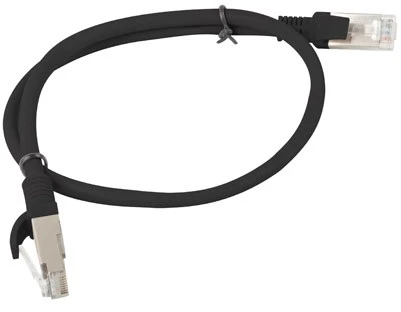 Lanberg Ethernet Patchcord laidas UTP 6 0.5m - juodas