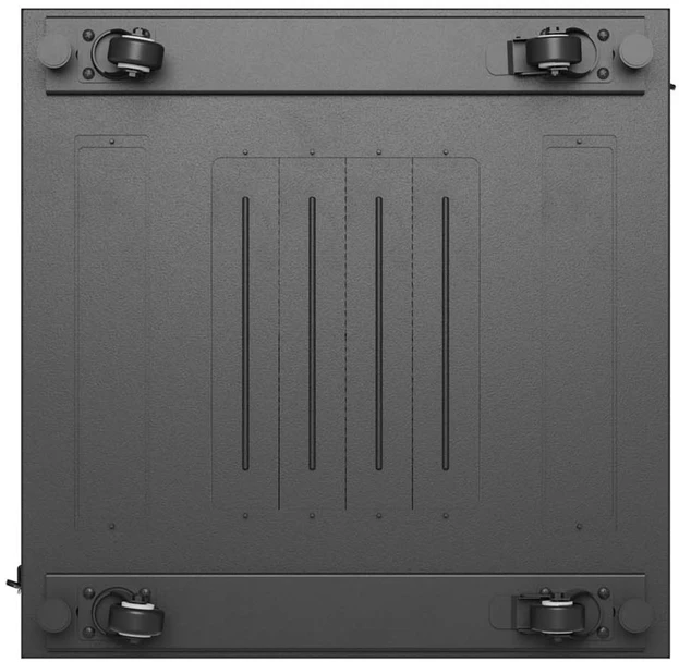 19" 18U 600 × 600 Juodas FLOOR-STANDING RACK CABINET WITH PERFORATED DOOR, LANBERG (FLAT PACK)
