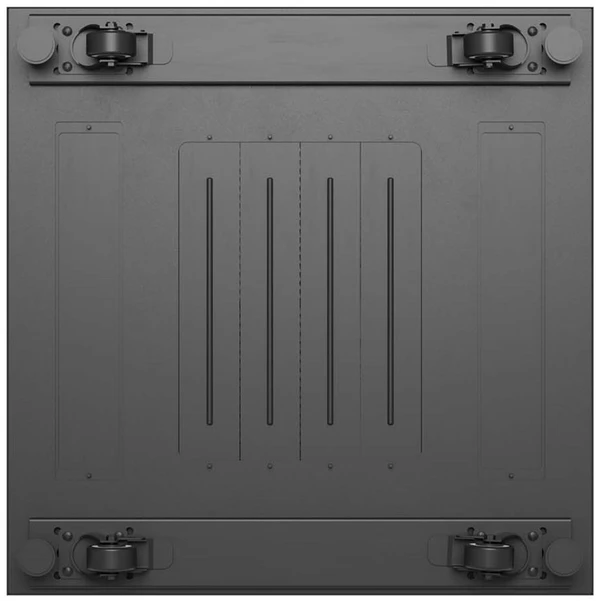 19" 18U 600 × 600 Juodas FLOOR-STANDING RACK CABINET WITH GLASS DOOR, LANBERG (FLAT PACK)