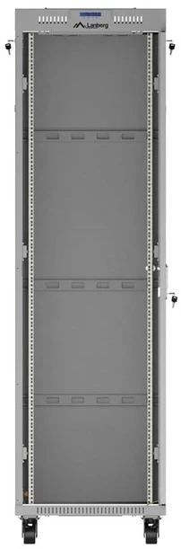 19" 42U 600 × 1000 Pilkas FLOOR-STANDING RACK CABINET WITH GLASS DOOR AND LCD, LANBERG (FLAT PACK)