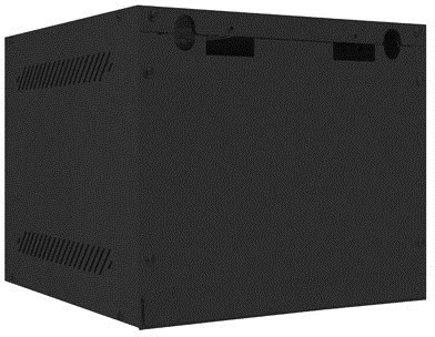 LANBERG Rack spintelė 10 colių sieninis laikiklis 4U 280x310 juodas su metalinėmis durelėmis butas paketas