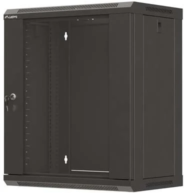 Lanberg WF03-5312-10B rack cabinet 12U Wall mounted rack Juodas