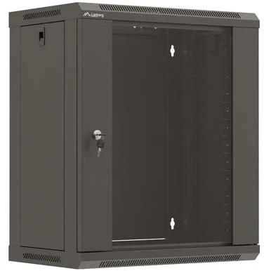 Lanberg WF03-5312-10B rack cabinet 12U Wall mounted rack Juodas