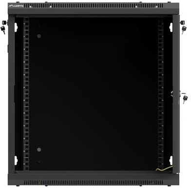 Lanberg WF01-6612-23B rack spintelė 12U prie sienos montuojama lentyna Juodas