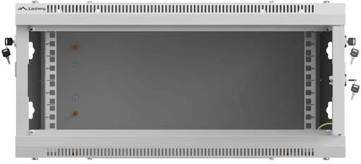 Lanberg prie sienos montuojama instaliacinė spintelė 19" 4U 600X600 | WF01-6604-00S | Pilkas