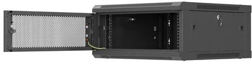 Lanberg Sieninė instaliacinė spintelė 19" 4U 600X600 | WF01-6604-23B | Juodas