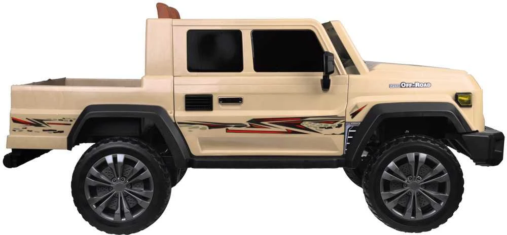 Jokomisiada Didelis akumuliatorinis elektrinis automobilis vaikams, 2 asmenų, 4x4 dėžė, PA0329