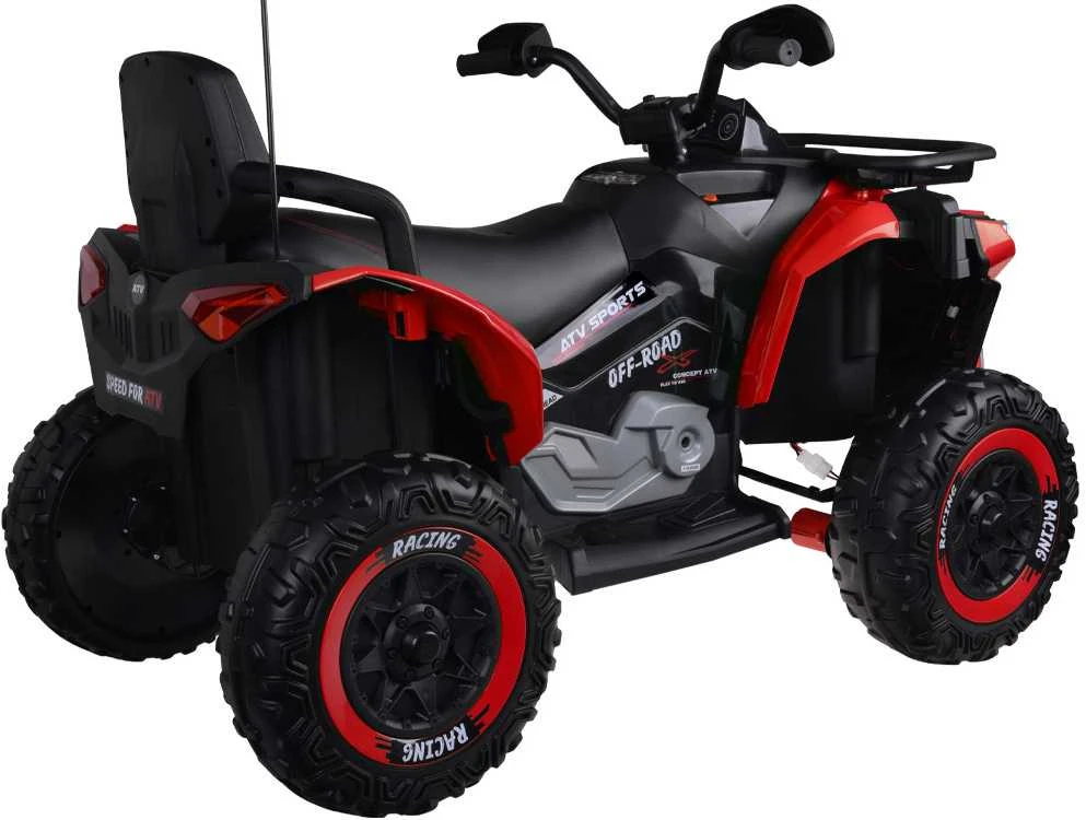 Jokomisiada Large battery-powered quad for kids 4x4 PA0328 Raudona