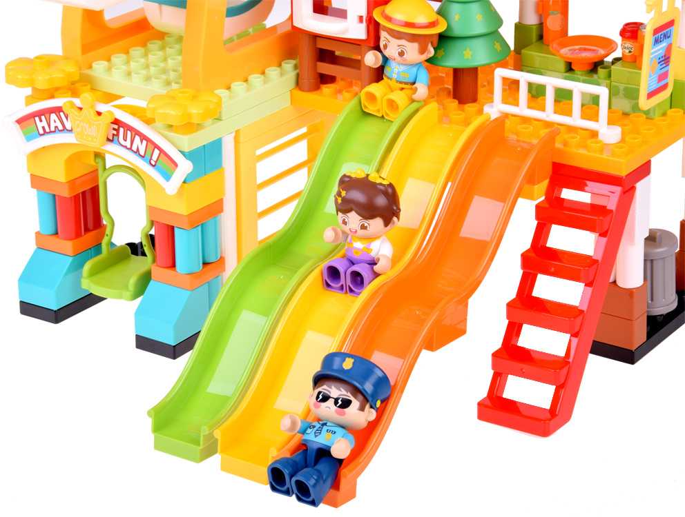 Jokomisiada Large colorful blocks Amusement park Playground slides 235pcs ZA5588
