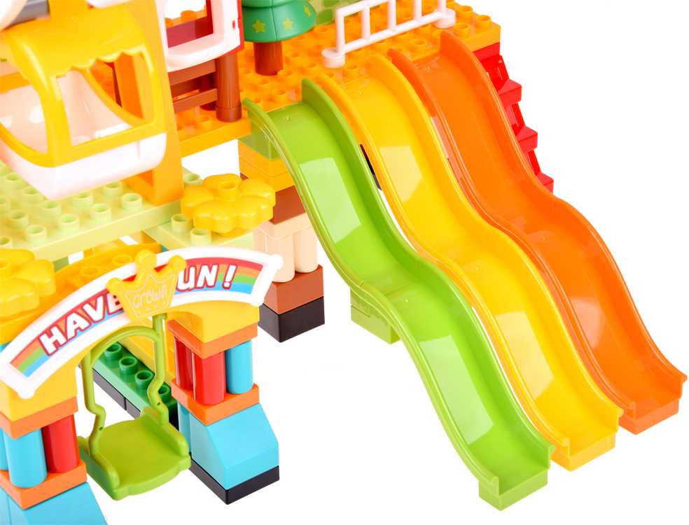 Jokomisiada Large colorful blocks Amusement park Playground slides 235pcs ZA5588