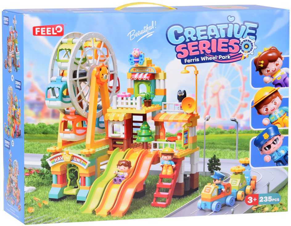 Jokomisiada Large colorful blocks Amusement park Playground slides 235pcs ZA5588
