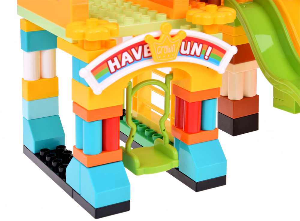 Jokomisiada Large colorful blocks Amusement park Playground slides 235pcs ZA5588