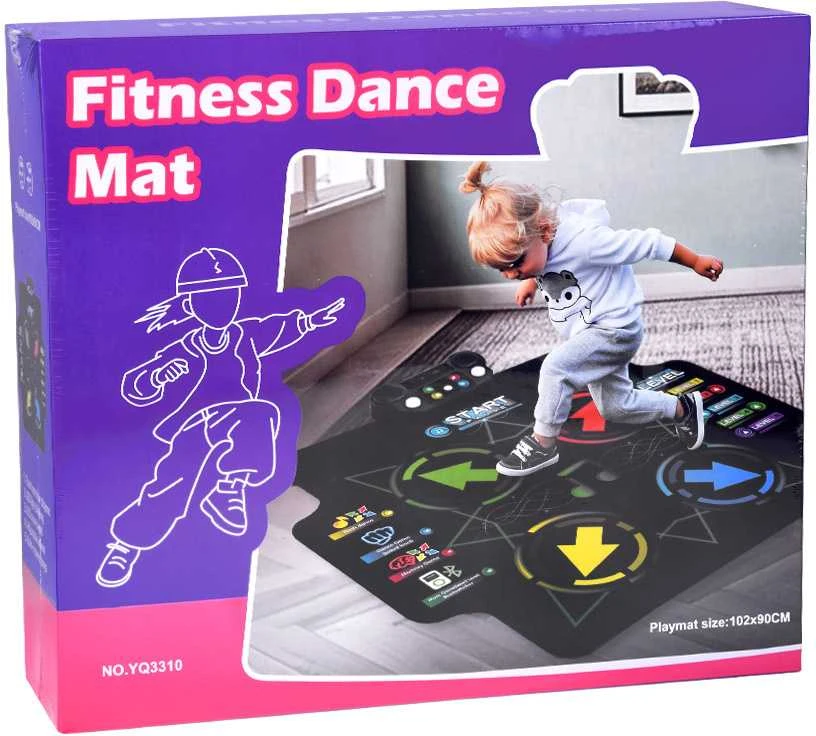 Jokomisiada Didelis šokių kilimėlis vaikams Pramoginis žaidimas "Dance in One" ZA5337