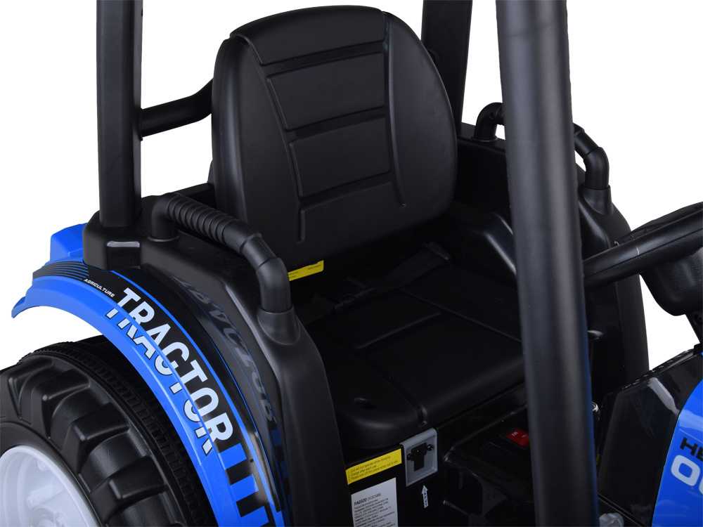 Jokomisiada Large electric TRACTOR battery operated for children trailer bucket PA0320