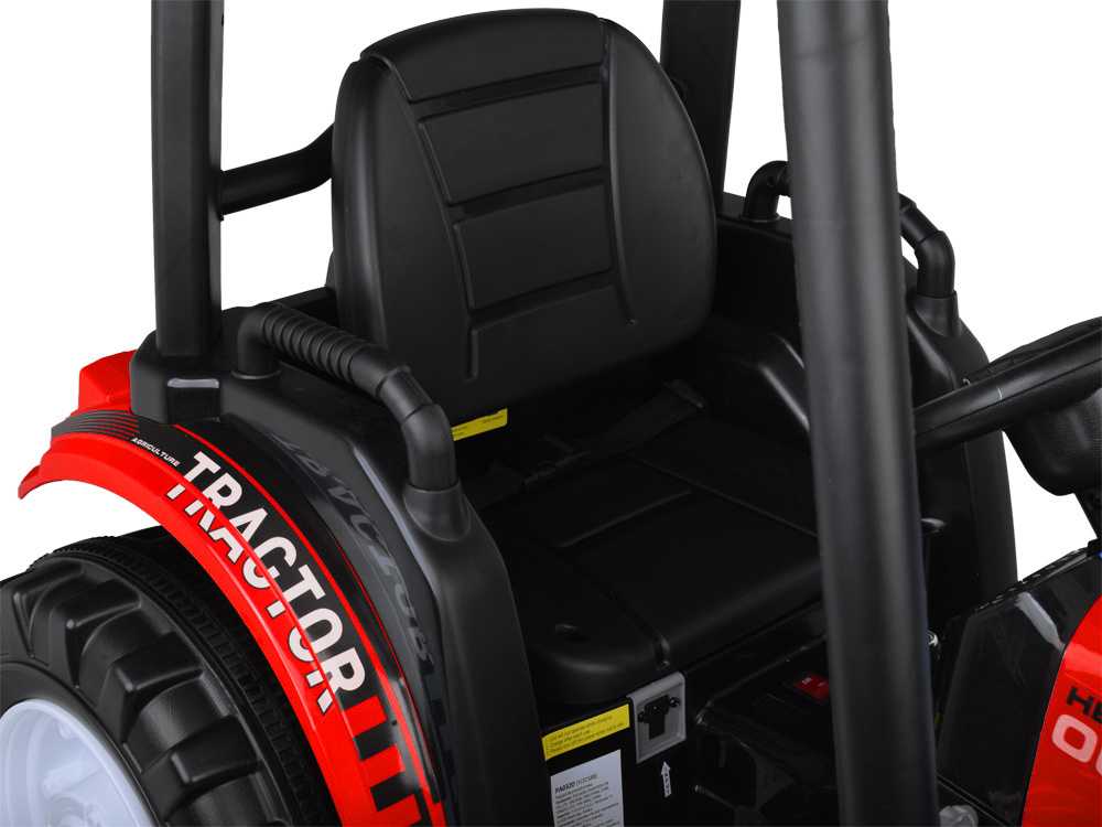 Jokomisiada Large electric TRACTOR battery operated for children trailer bucket PA0320