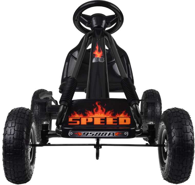 Jokomisiada Large pedal go-kart with adjustable seat and inflatable wheels SP0839