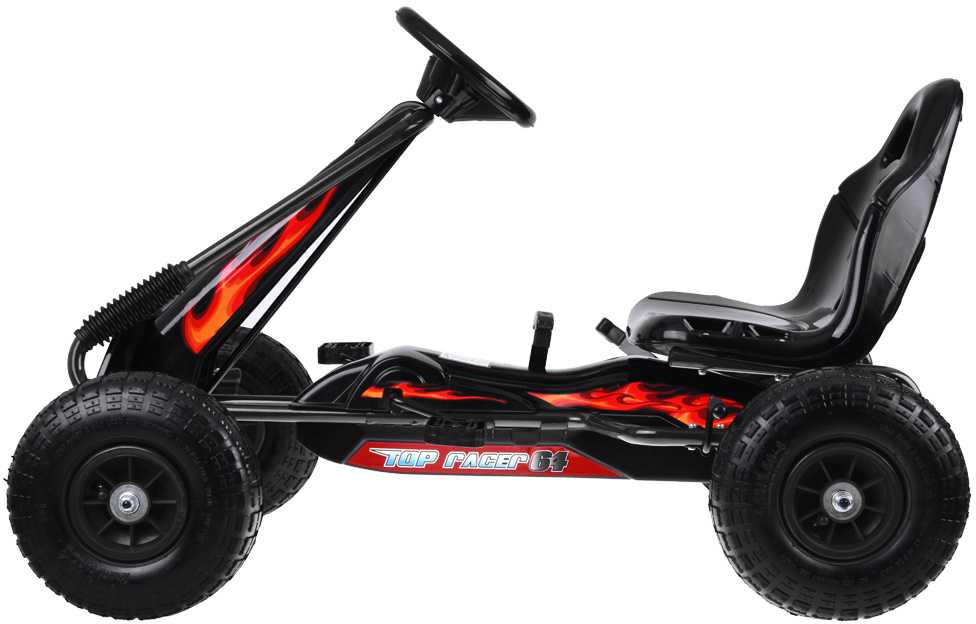 Jokomisiada Large pedal go-kart with adjustable seat and inflatable wheels SP0839