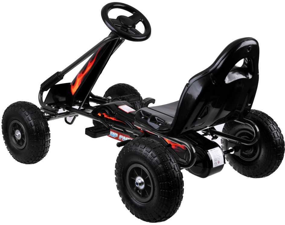 Jokomisiada Large pedal go-kart with adjustable seat and inflatable wheels SP0839