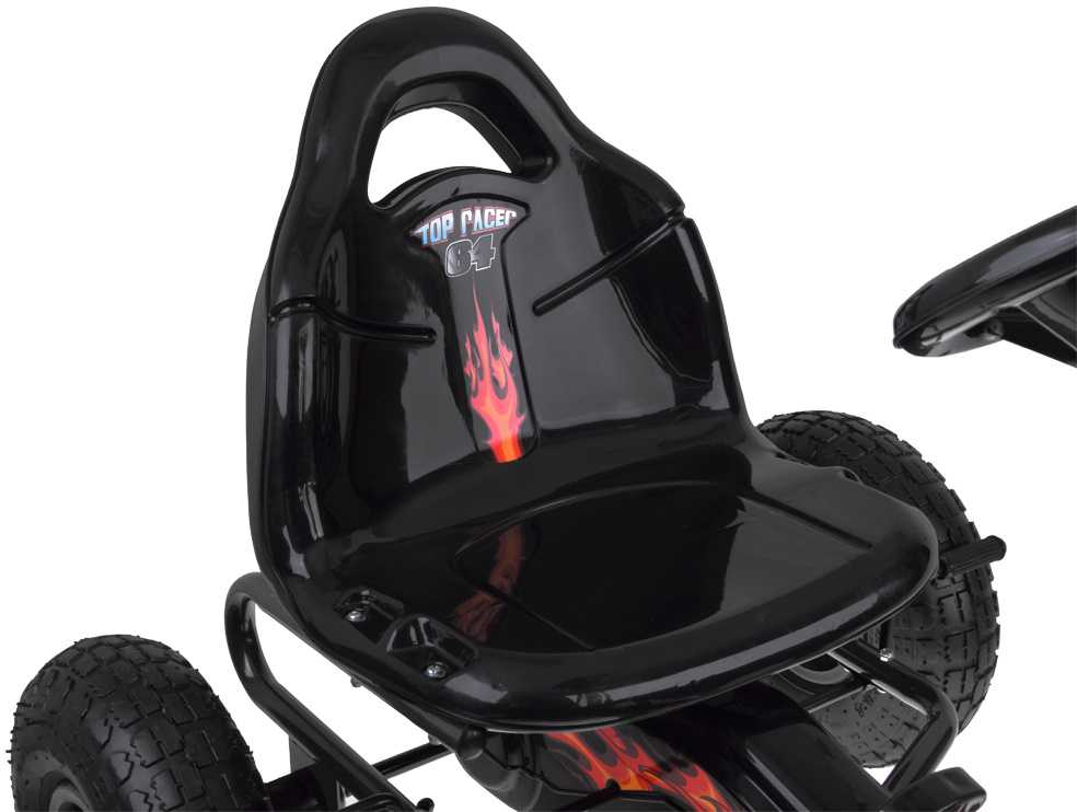 Jokomisiada Large pedal go-kart with adjustable seat and inflatable wheels SP0839