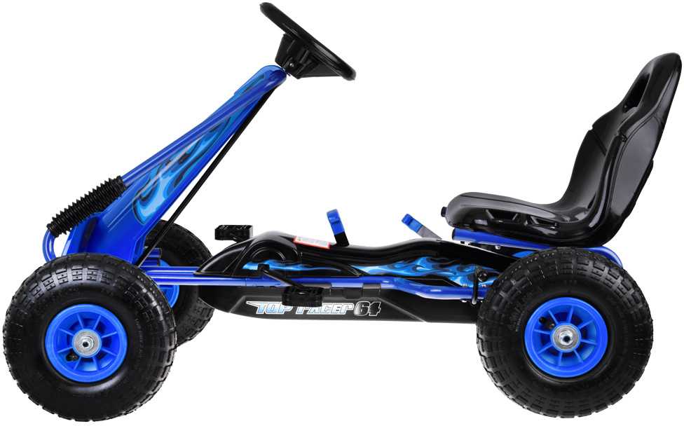 Jokomisiada Large pedal go-kart with adjustable seat and inflatable wheels SP0839