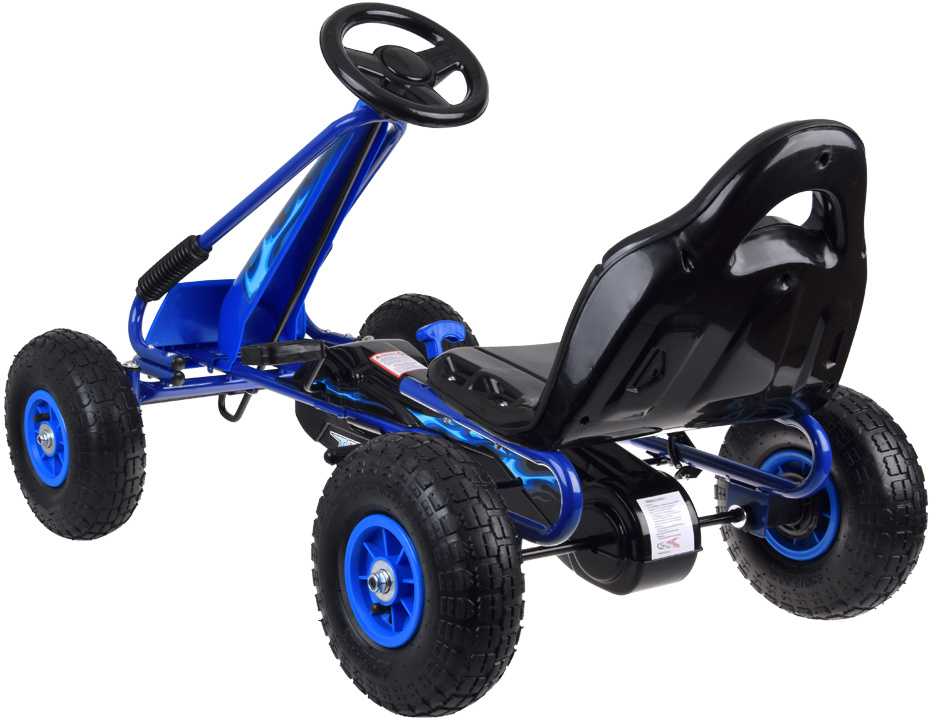Jokomisiada Large pedal go-kart with adjustable seat and inflatable wheels SP0839