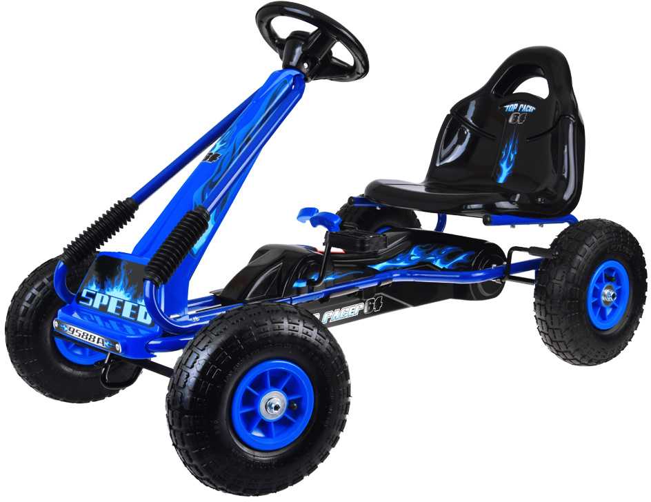 Jokomisiada Large pedal go-kart with adjustable seat and inflatable wheels SP0839