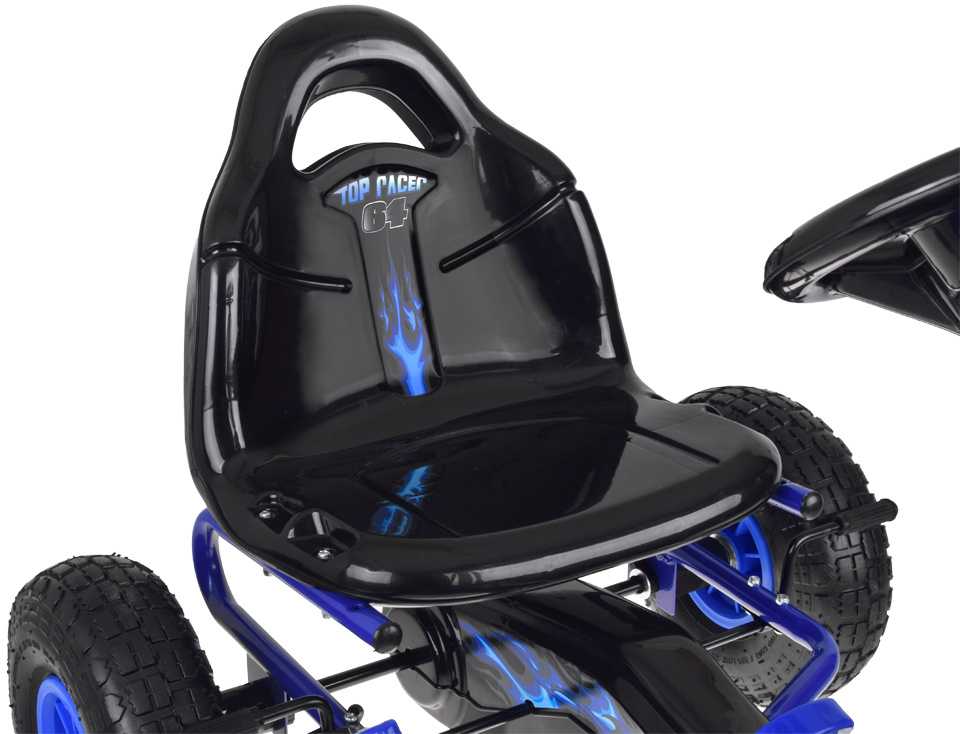 Jokomisiada Large pedal go-kart with adjustable seat and inflatable wheels SP0839