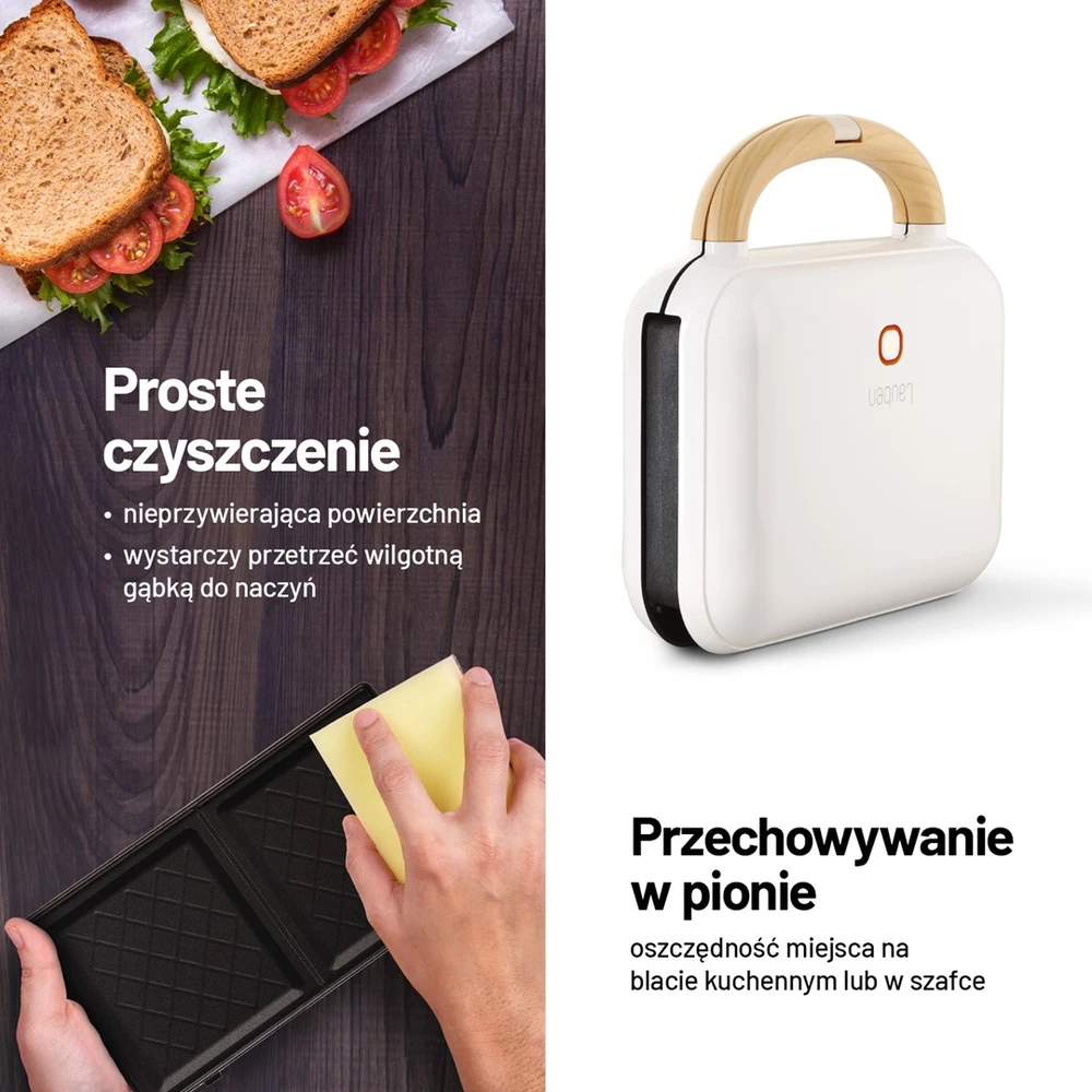 Lauben 3-in-1 900W Sandwich Maker