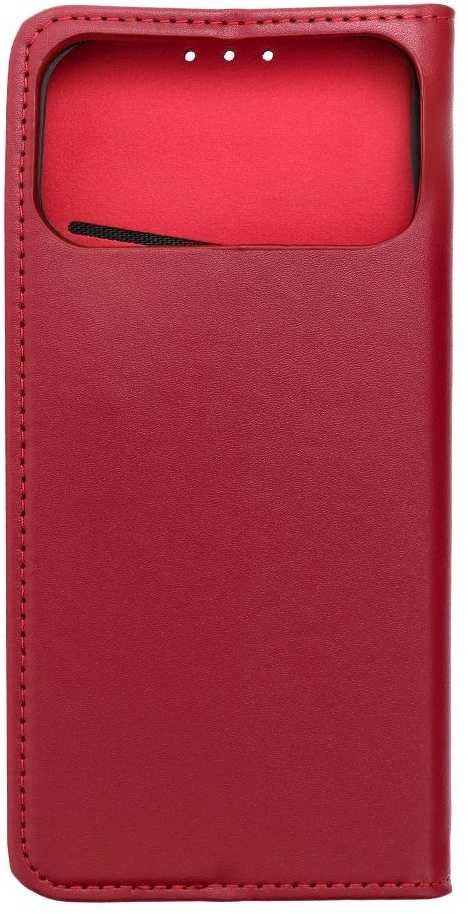 OEM atverčiamas dėklas, skirtas iPhone 17 PRO MAX / 18 PRO MAX, „Smart Pro Book“, odinis, bordo spalvos.