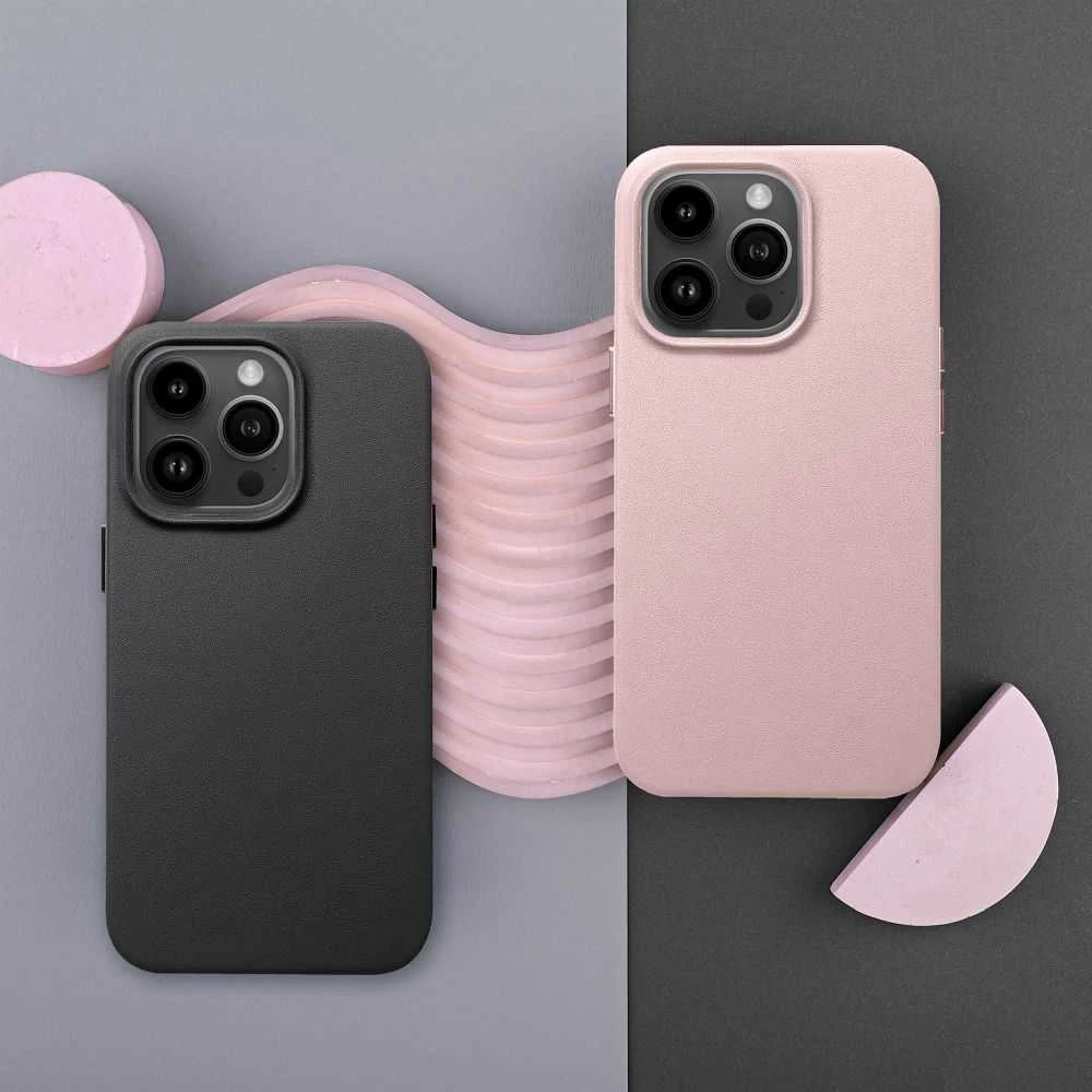 Oem Dėklas Leather Mag Cover (MagSafe) skirtas iPhone 15 Plus juodas
