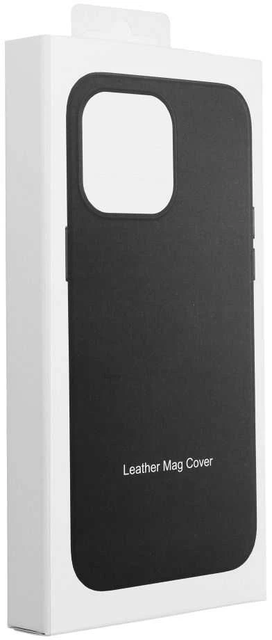 Oem Dėklas Leather Mag Cover (MagSafe) skirtas iPhone 15 Plus juodas