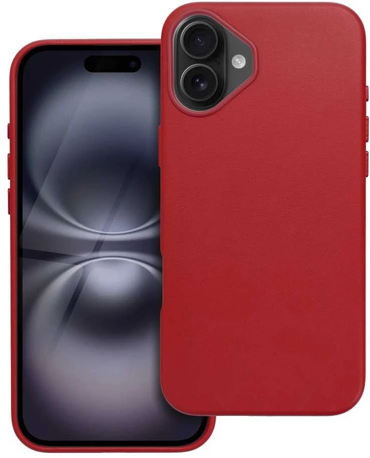 Oem Dėklas Leather Mag Cover (MagSafe) skirtas iPhone 16 Plus raudonas