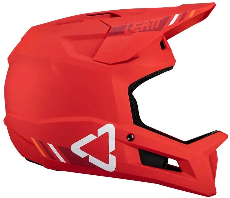 LEATT MTB Gravity 1.0 V24 uždaras dviračių šalmas, M dydis, Raudona