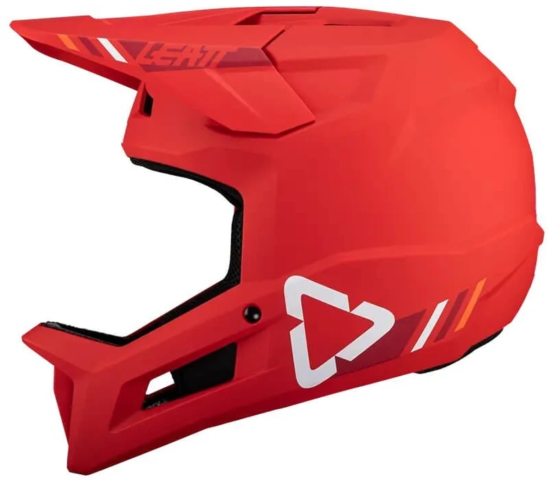 LEATT MTB Gravity 1.0 V24 uždaras dviračių šalmas, M dydis, Raudona