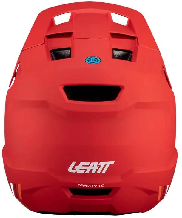 LEATT MTB Gravity 1.0 V24 uždaras dviračių šalmas, M dydis, Raudona