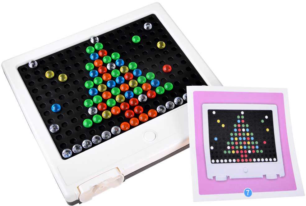 Jokomisiada LED mozaikinė lenta su lempomis dėlionė "Lite brite" ZA4188