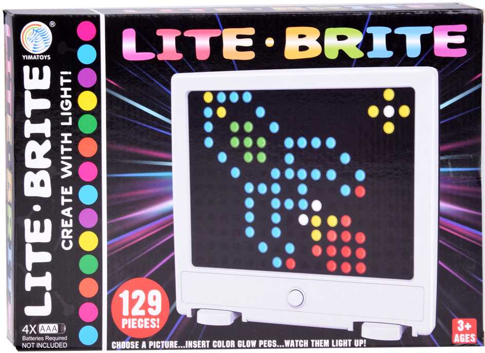 Jokomisiada LED mozaikinė lenta su lempomis dėlionė "Lite brite" ZA4188