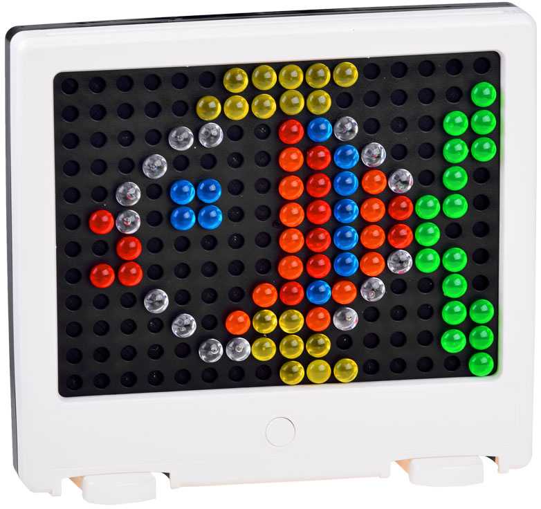 Jokomisiada LED mozaikinė lenta su lempomis dėlionė "Lite brite" ZA4188