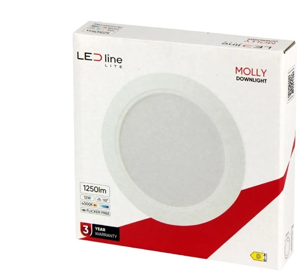 Led_Line Įmontuojamas šviestuvas LED Line MOLLY, 12W, 4000°K, LED