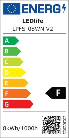 Ledlife ŠVIEST TVIRT LPFS-08WN V2 8W LED 4000K