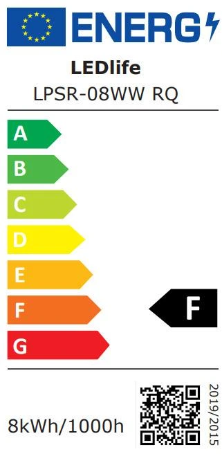 Ledlife ŠVIEST TVIRT LPSR-08WN RQ 8W LED 3000K