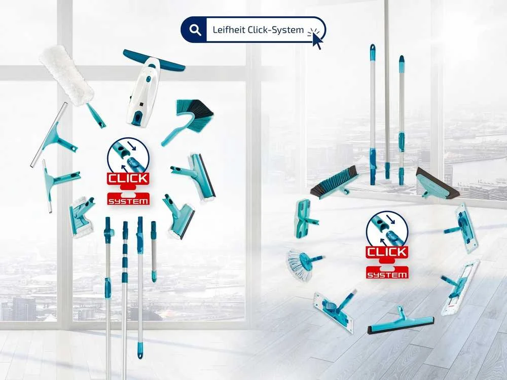 Leifheit Nemo 51042 langų valytuvas su Click sistemos adapteriu