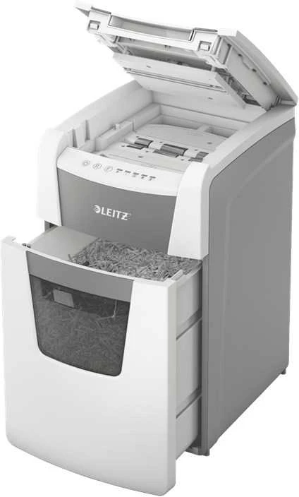 Leitz IQ Autofeed Office 150 Automatinis dokumentų naikiklis P4, Pilka/Balta