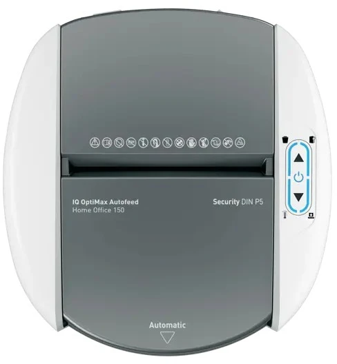 Leitz IQ Optimax AutoFeed 150 Shredder, P5, 150 sheets, 15 l