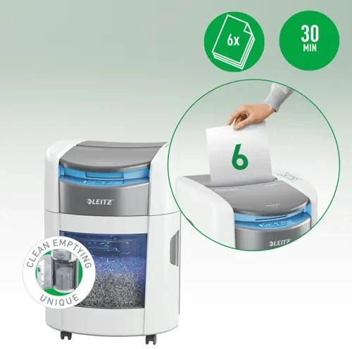 Leitz IQ Optimax AutoFeed 150 Shredder, P5, 150 sheets, 15 l