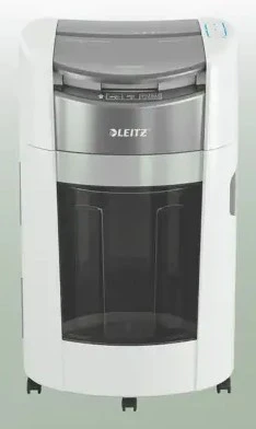 Leitz 80420000 IQ Optimax AutoFeed 300 paper shredder, P4, 300 sheets, 25-litre waste bin
