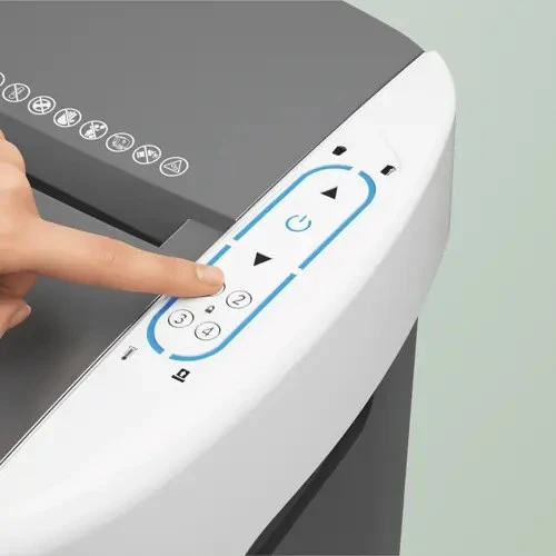 Leitz 80420000 IQ Optimax AutoFeed 300 paper shredder, P4, 300 sheets, 25-litre waste bin
