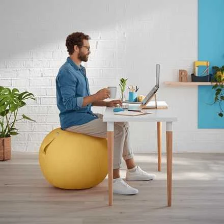 Sėdėjimo kamuolys Leitz Ergo Cosy, 65cm, šiltai geltonos spalvos